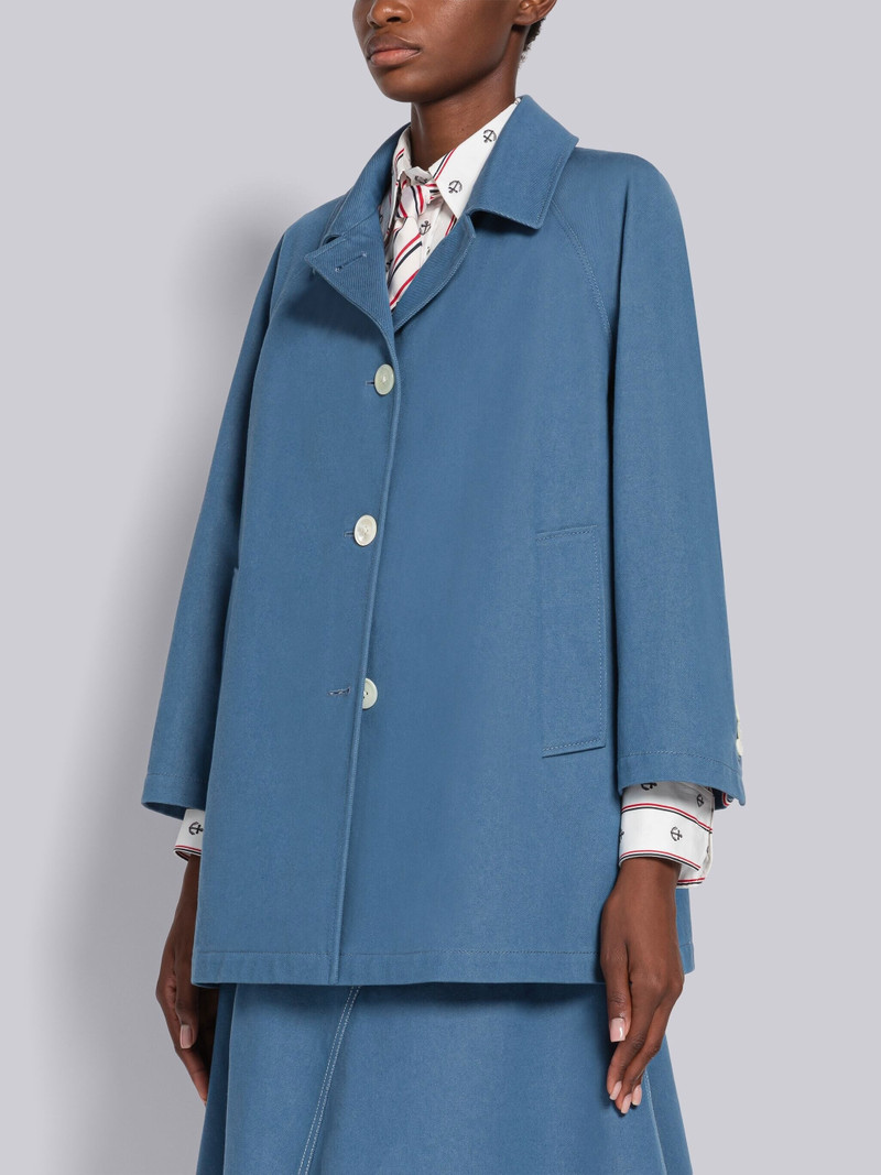 Thom Browne Selvedge Denim Cropped Car Coat outlook