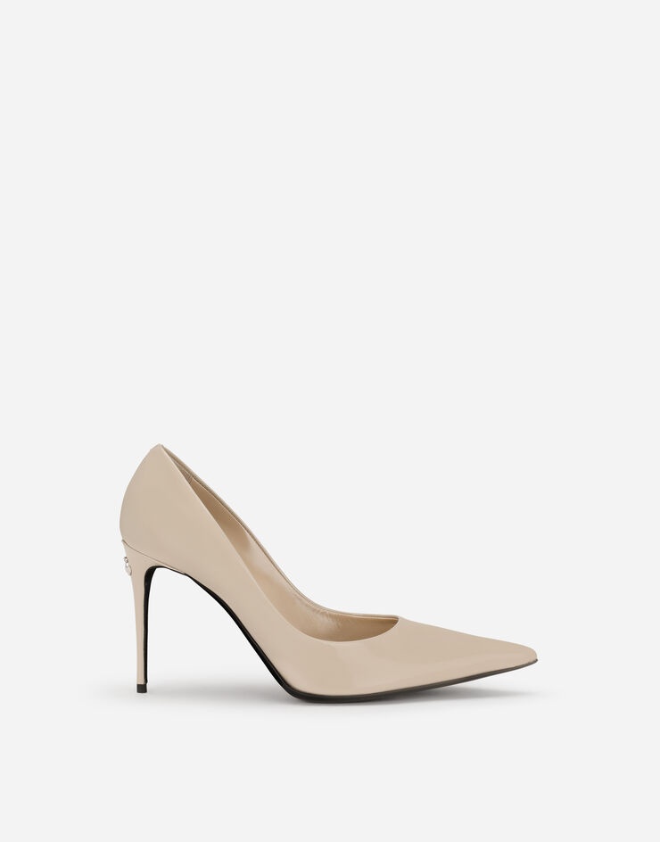 Polished calfskin pumps - 1