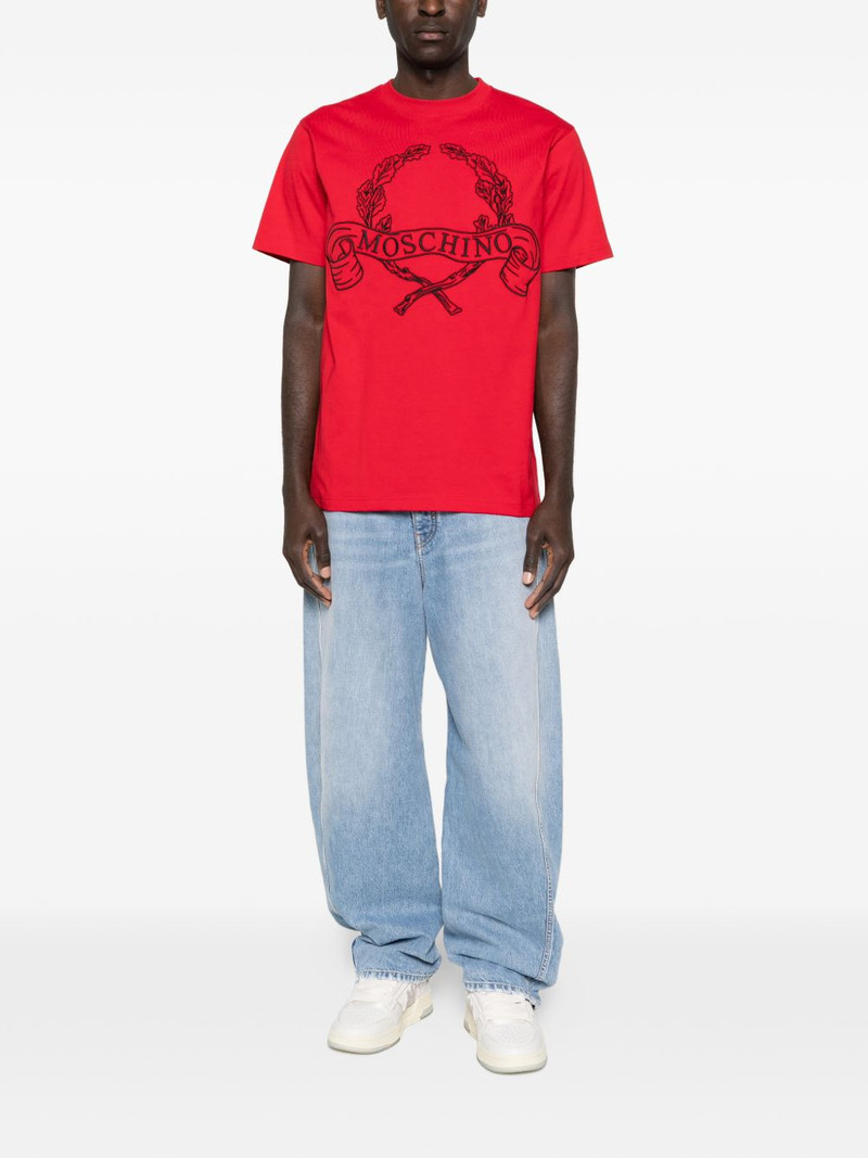 Moschino laurel logo T-shirt outlook