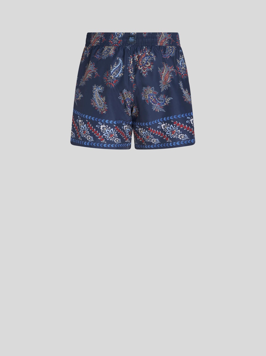 PAISLEY FOLIAGE-PATTERNED SWIM SHORTS - 5