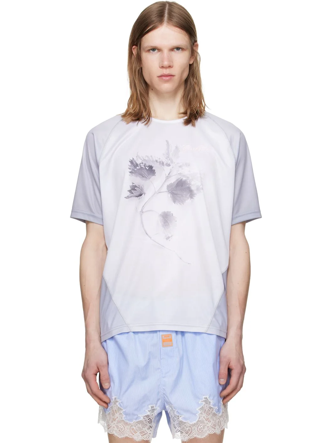 White & Gray Nettles Football Jersey T-shirt - 1