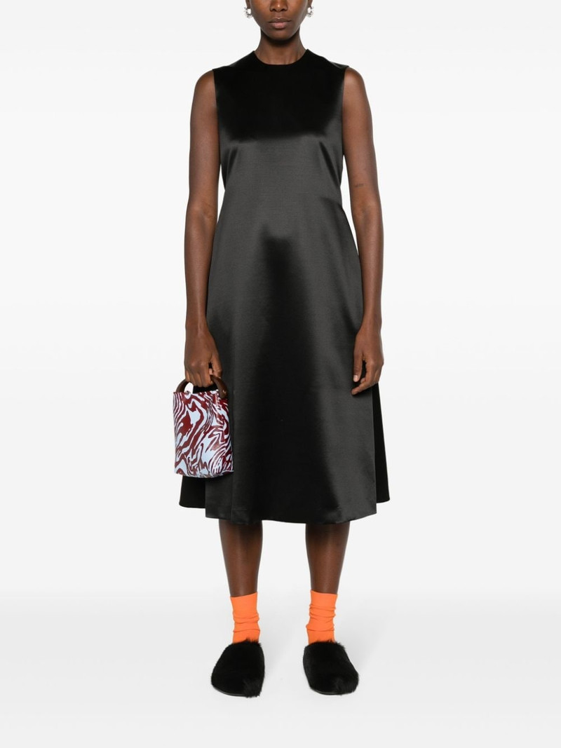 Noir Kei Ninomiya sleeveless silk-blend midi dress outlook