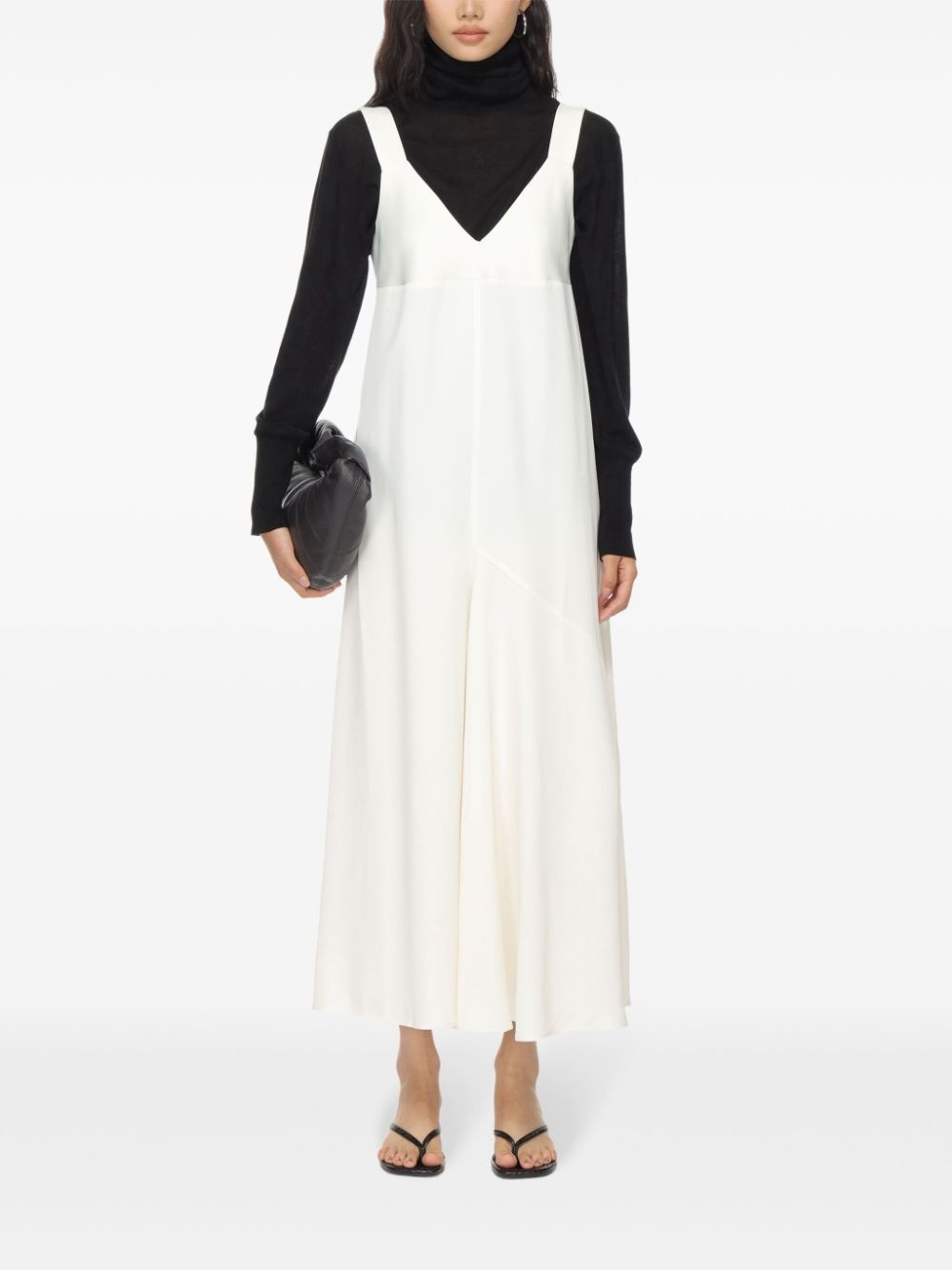 v-neck dress - 2