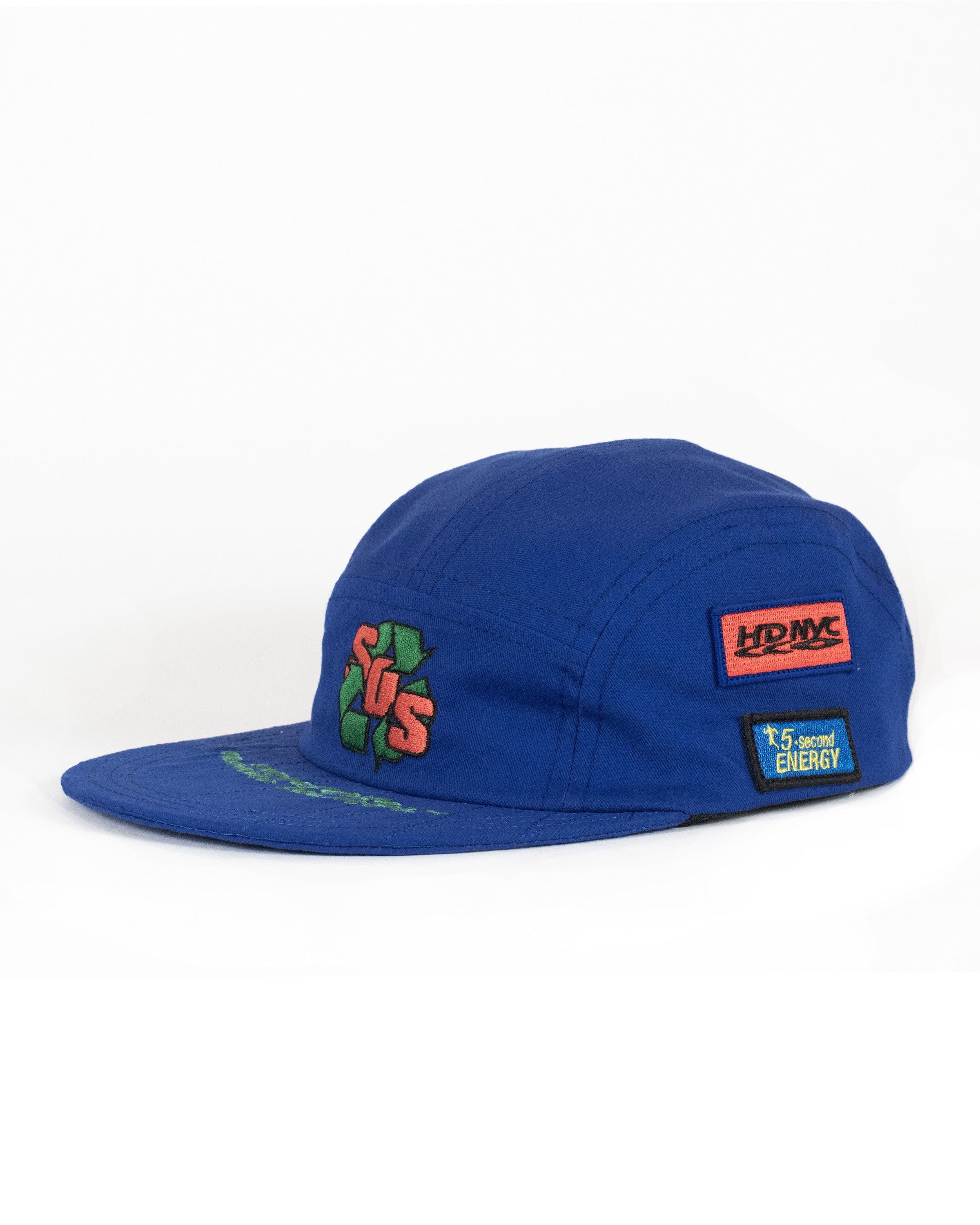 Brain Dead x Peter Sutherland Organic Solutions Long Brim Sport Hat - Royal Blue - 3