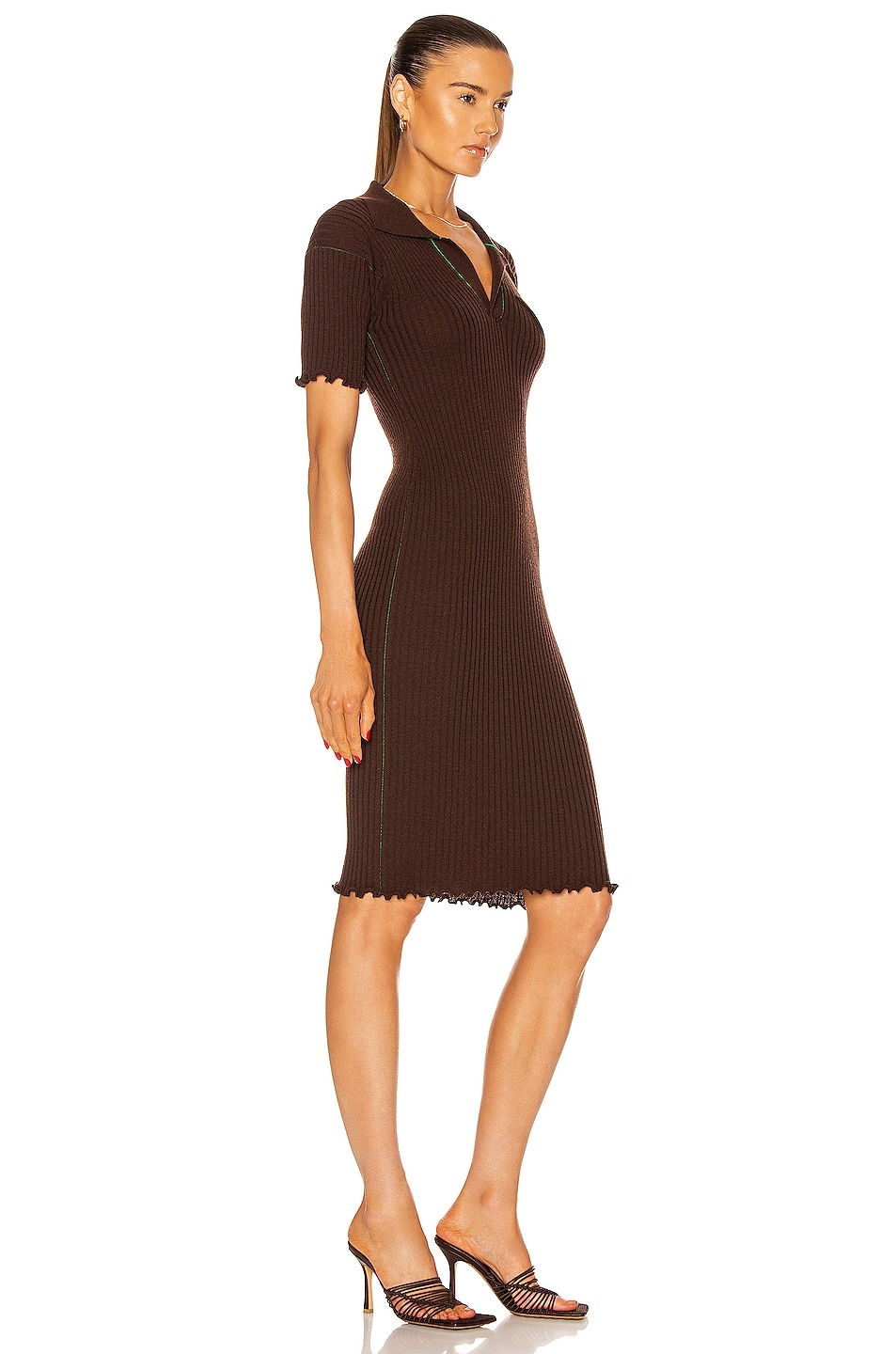 Wool Lightweight Rib Dress - 2