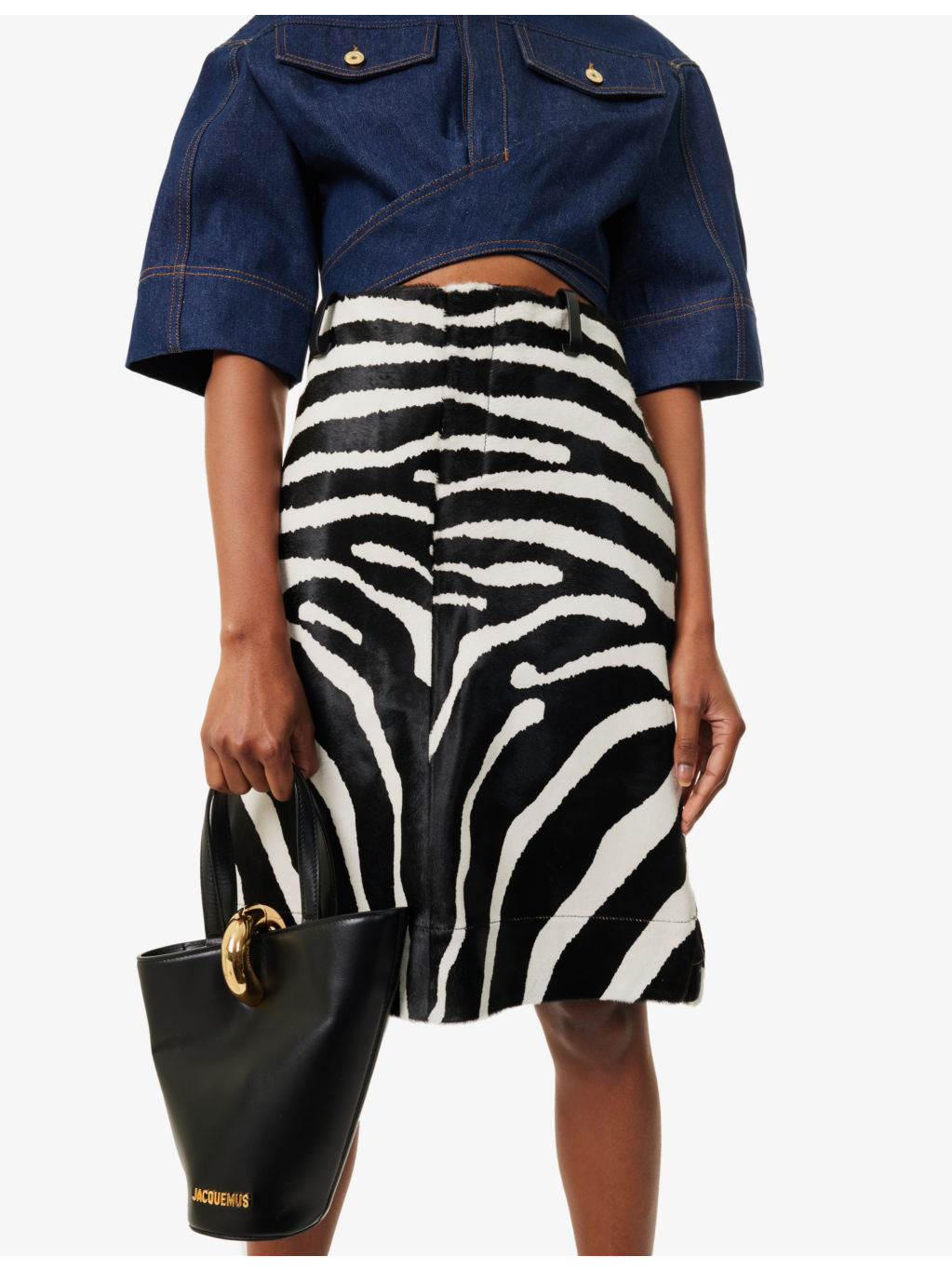 Le Petit Bambola leather bucket bag - 3