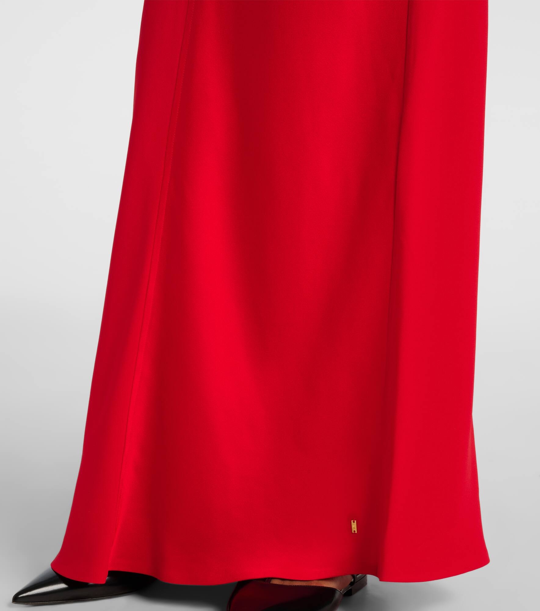 Paneled satin maxi dress - 5