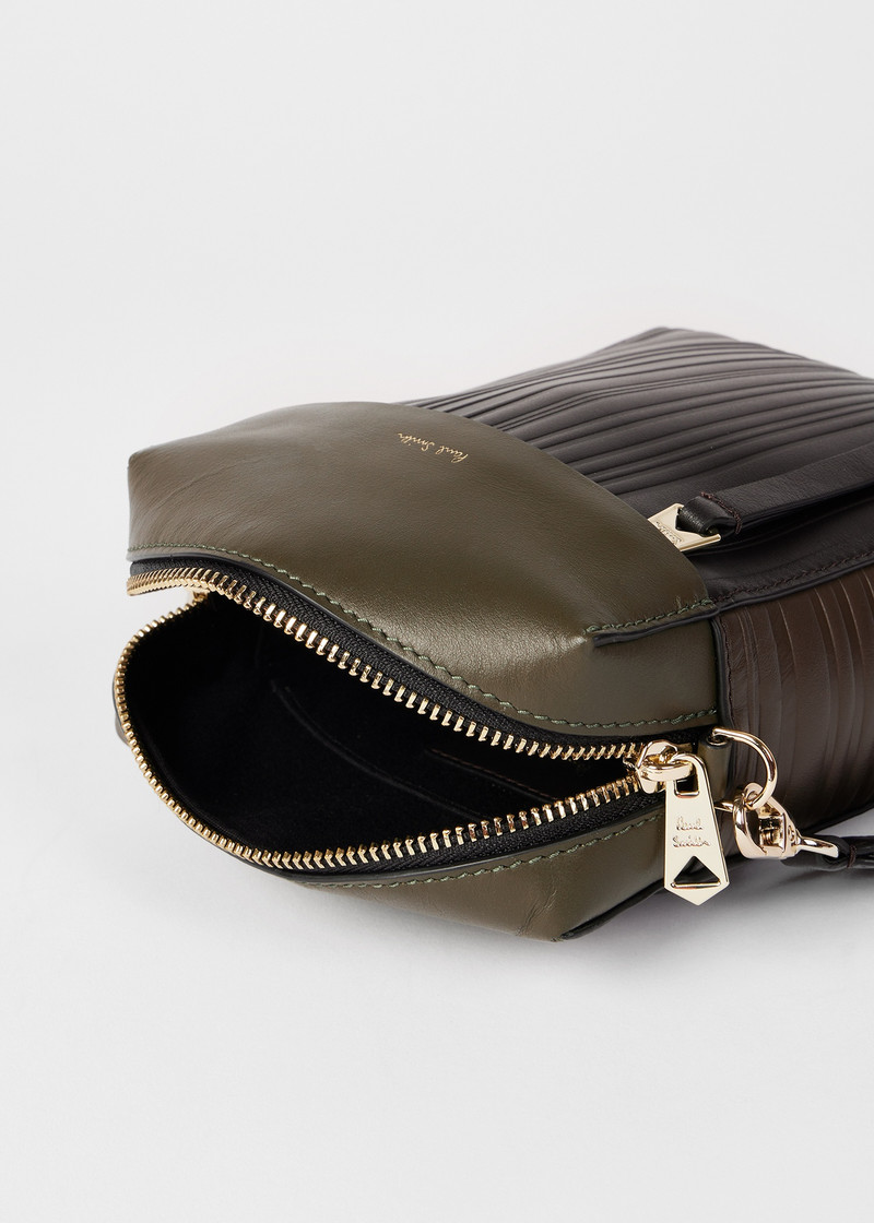 Khaki 'Shadow Stripe' Flight Bag 4