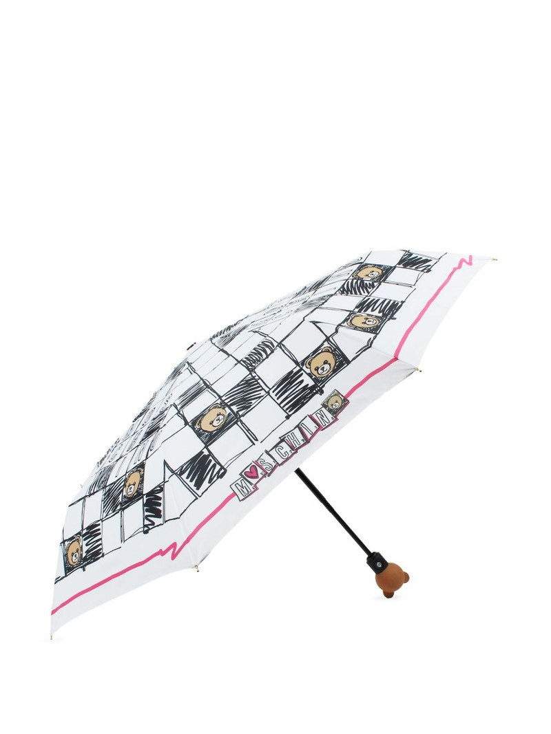 Moschino CHECKERBOARD-PRINT UMBRELLA outlook