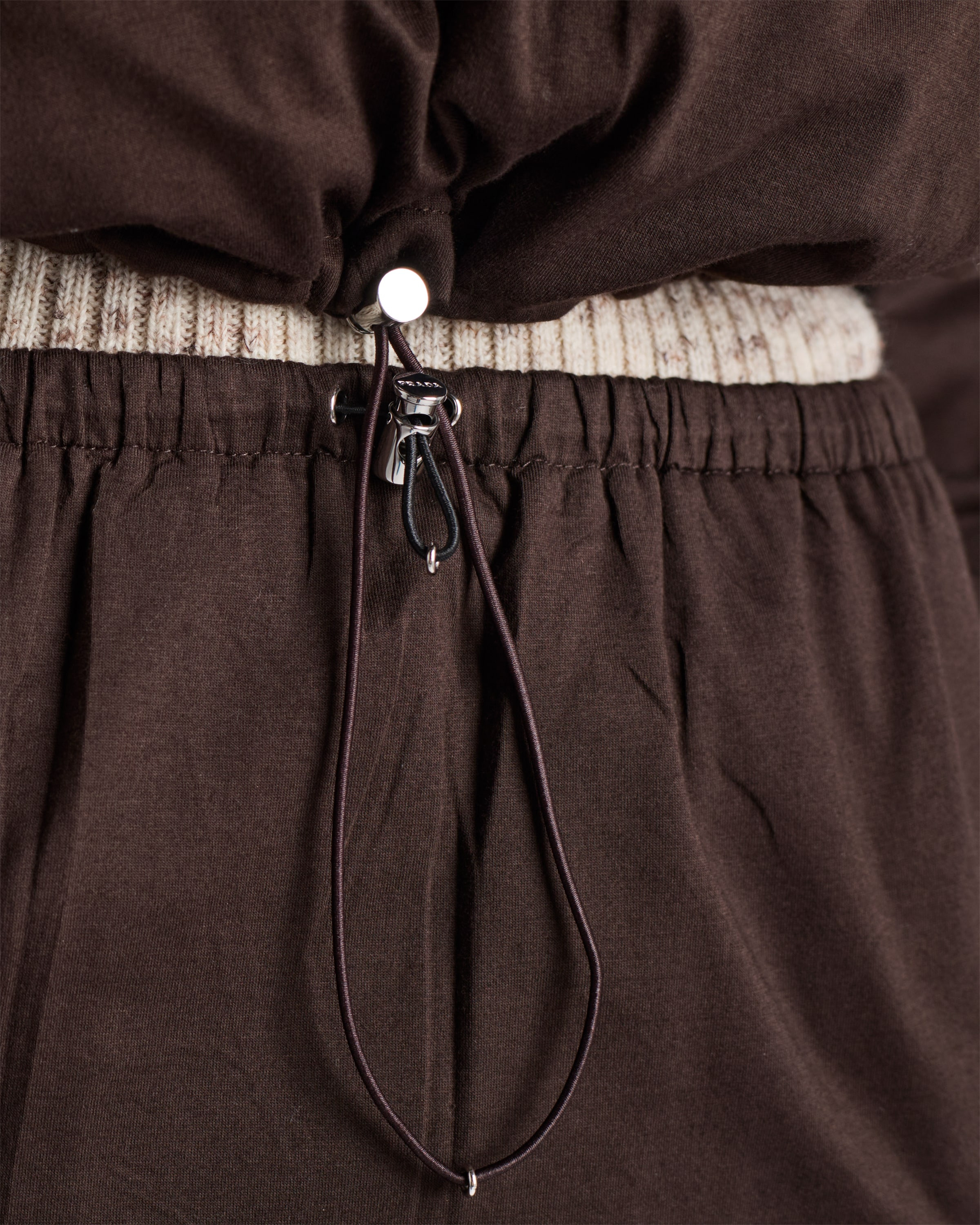 Reversible cotton jersey and Re-Nylon skirt - 4