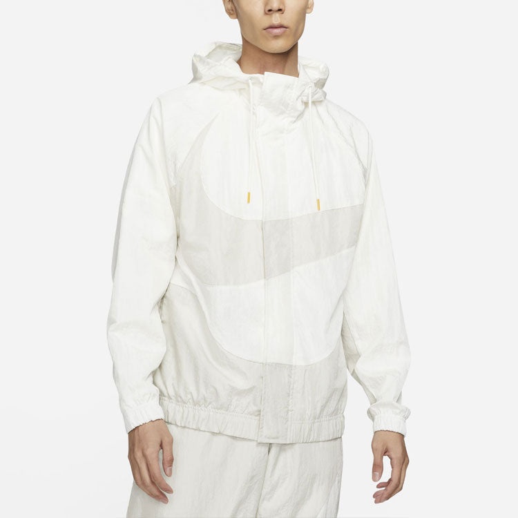Nike Sportswear Swoosh Large Logo hooded Woven Jacket White DD5968-133 - 3