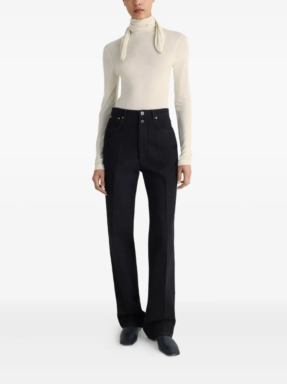 LEMAIRE - Women Foulard Top With Patchs - 3