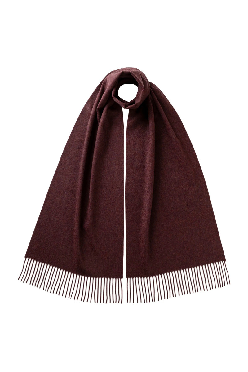 Purple Wide Cashmere Scarf 1