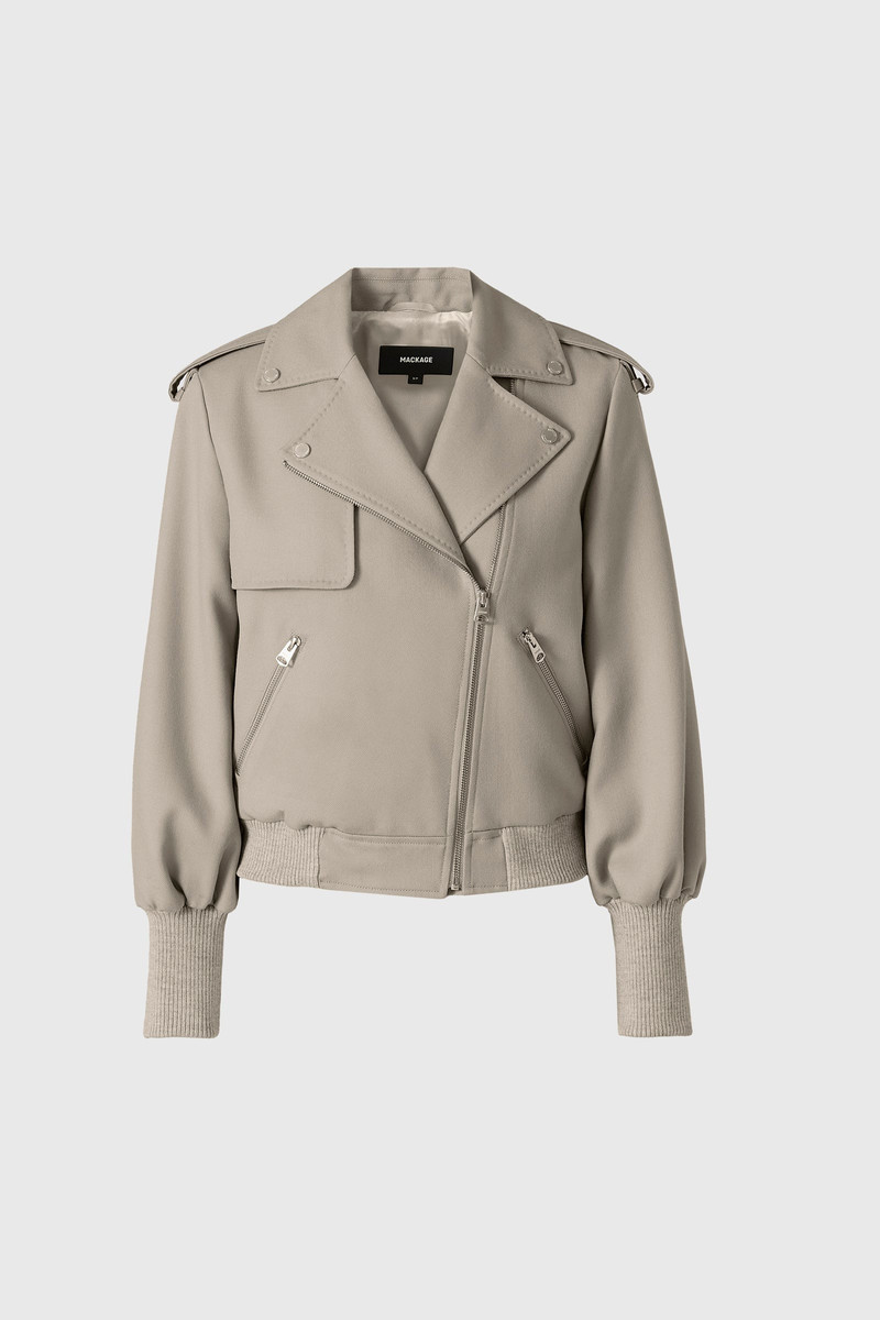 PONY Wool Gabardine Moto Jacket 1