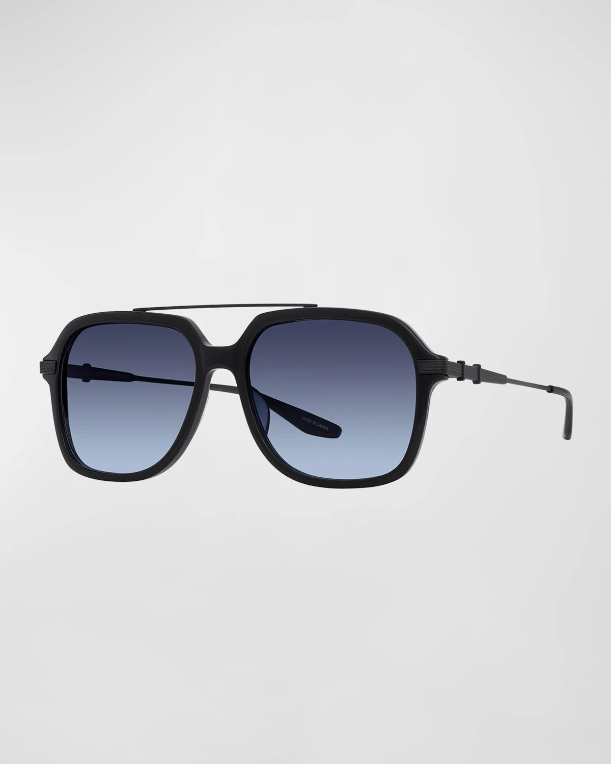 Men's D. Ellis Acetate and Titanium Square Sunglasses - 1