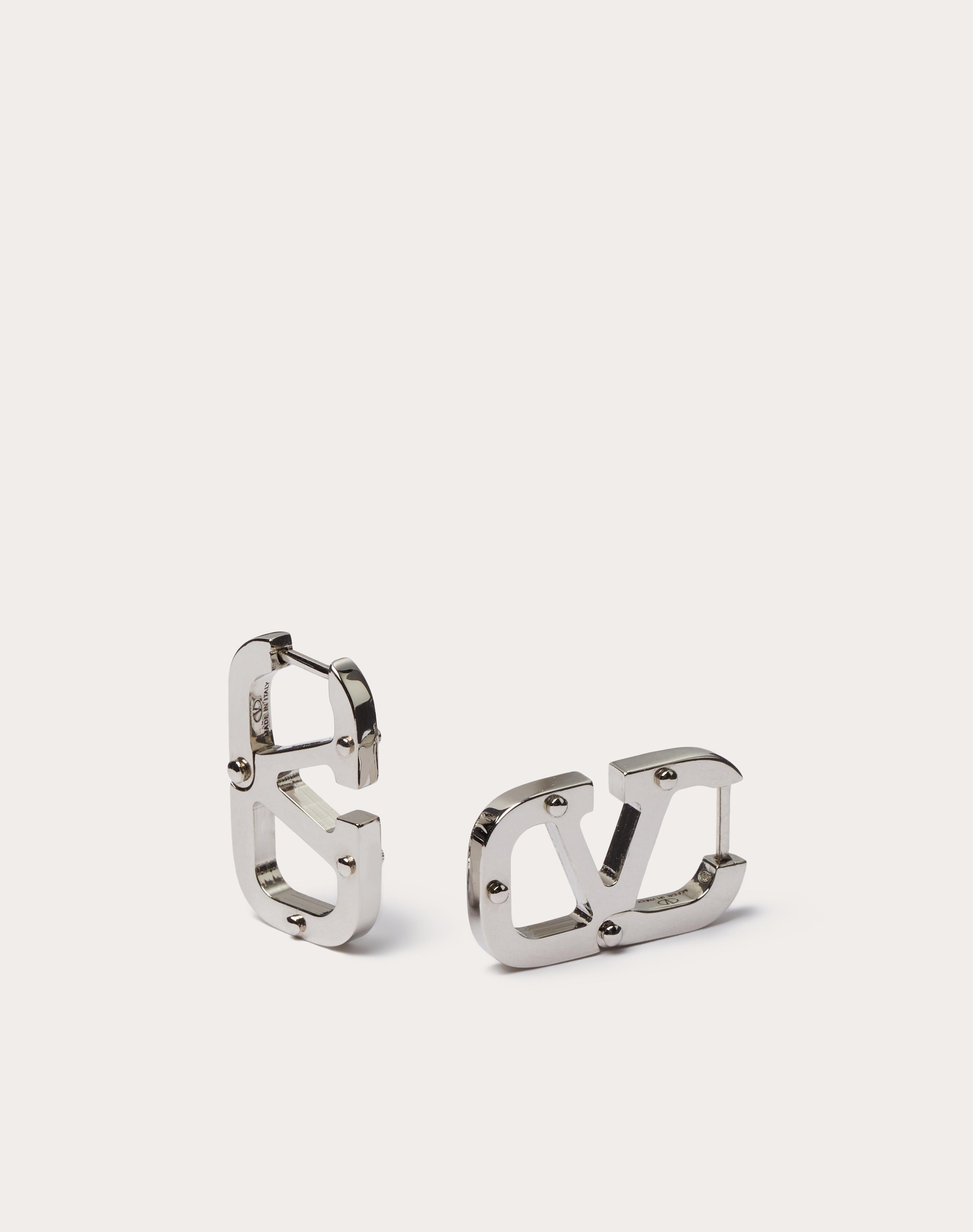 VLOGO TYPE METAL EARRINGS - 3