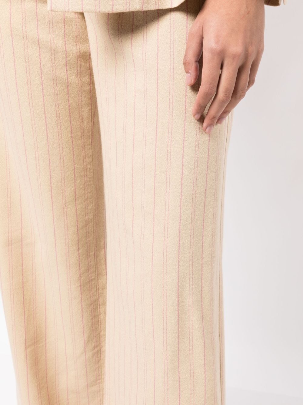 mid-rise straight-leg trousers - 5