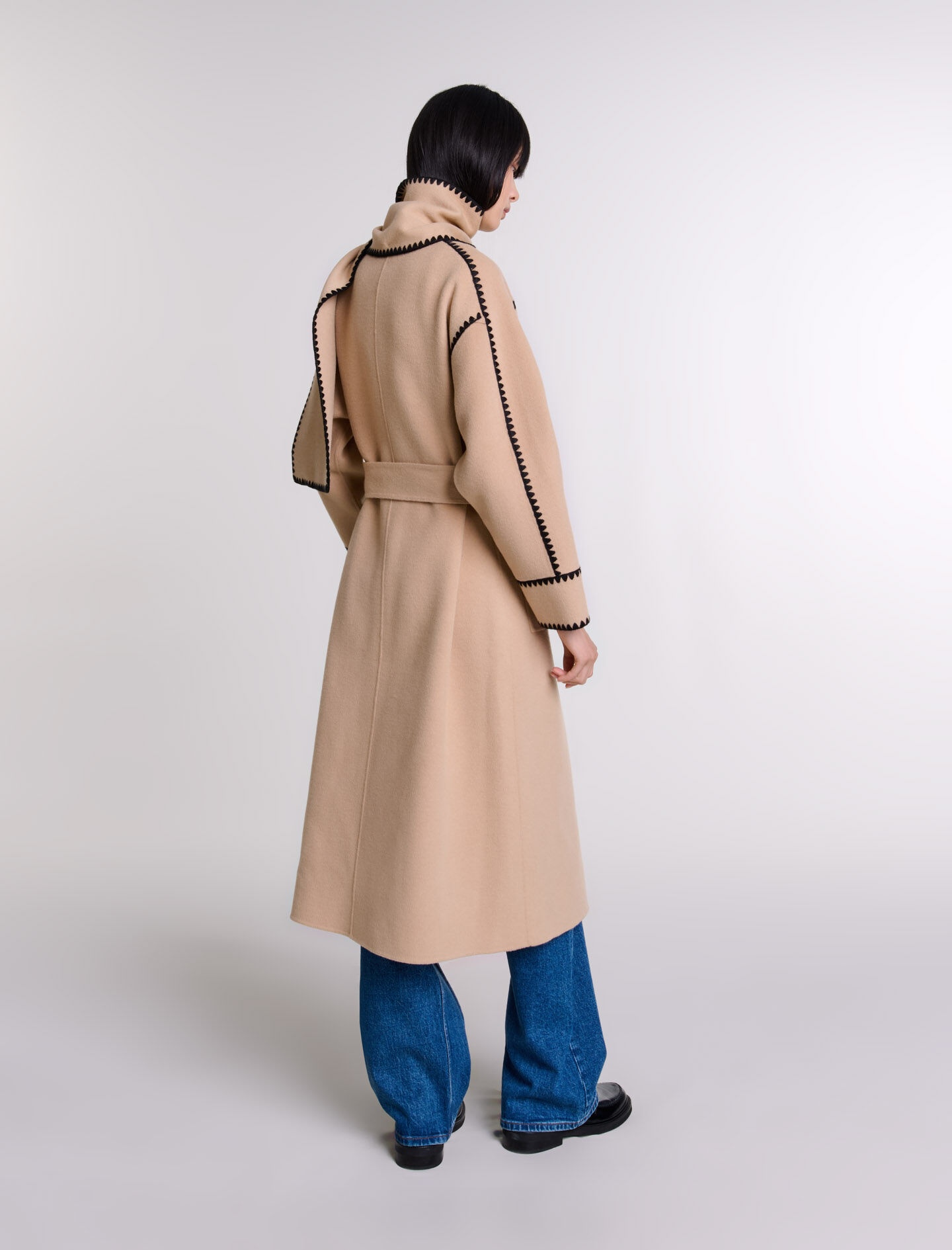 Two-tone double-faced coat - 4