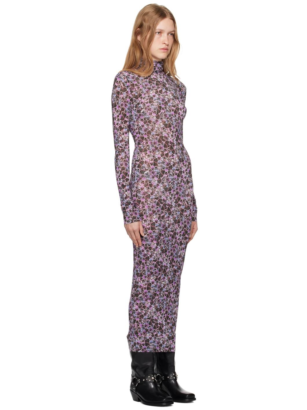 Purple Vanessa Midi Dress - 2