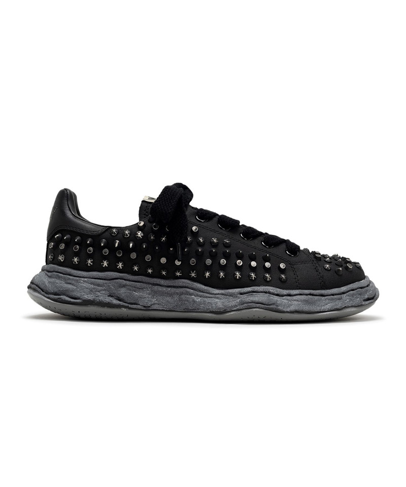 "CHARLES"OG Sole Studded Canvas Low-top Sneaker 15