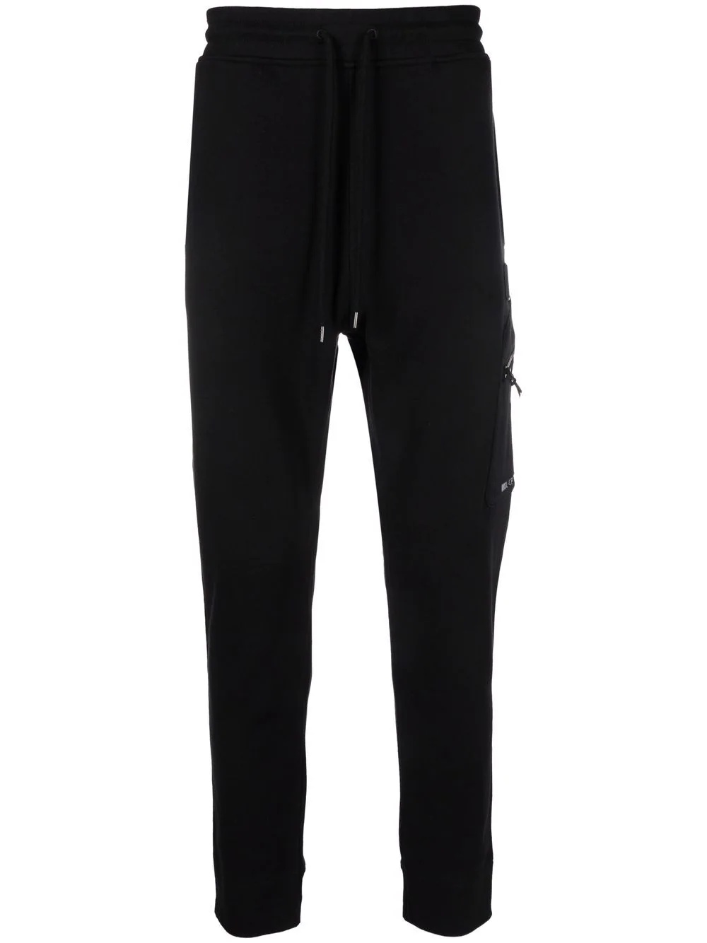 logo patch tapered track pants - 1