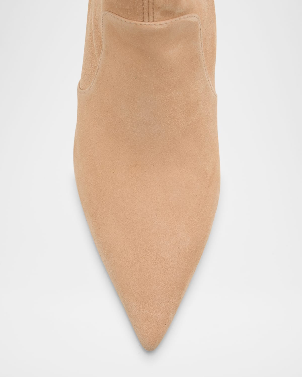 Stuart Power Suede Stiletto Knee Boots - 5