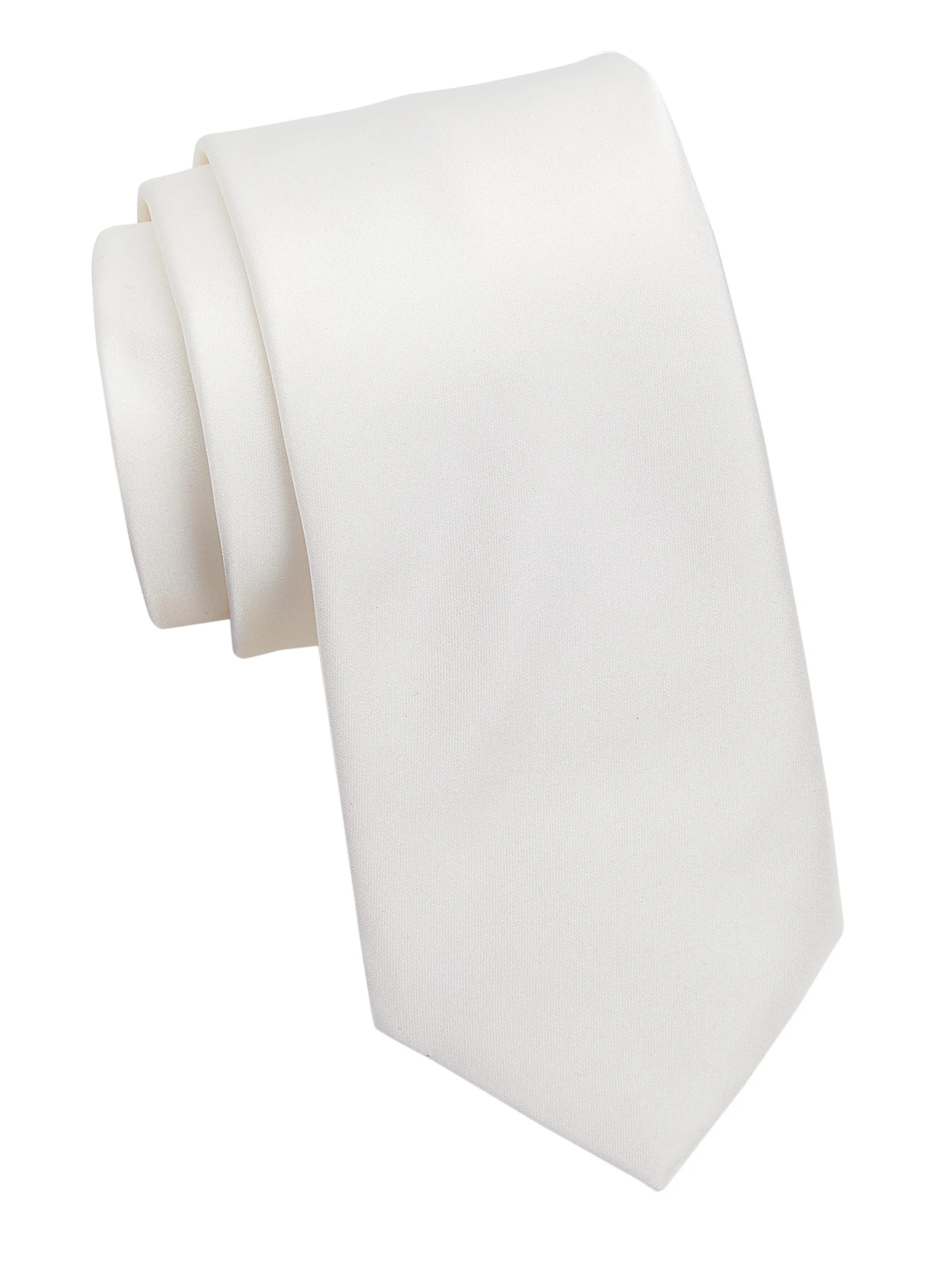 Men's Silk Neck Tie - White - 1