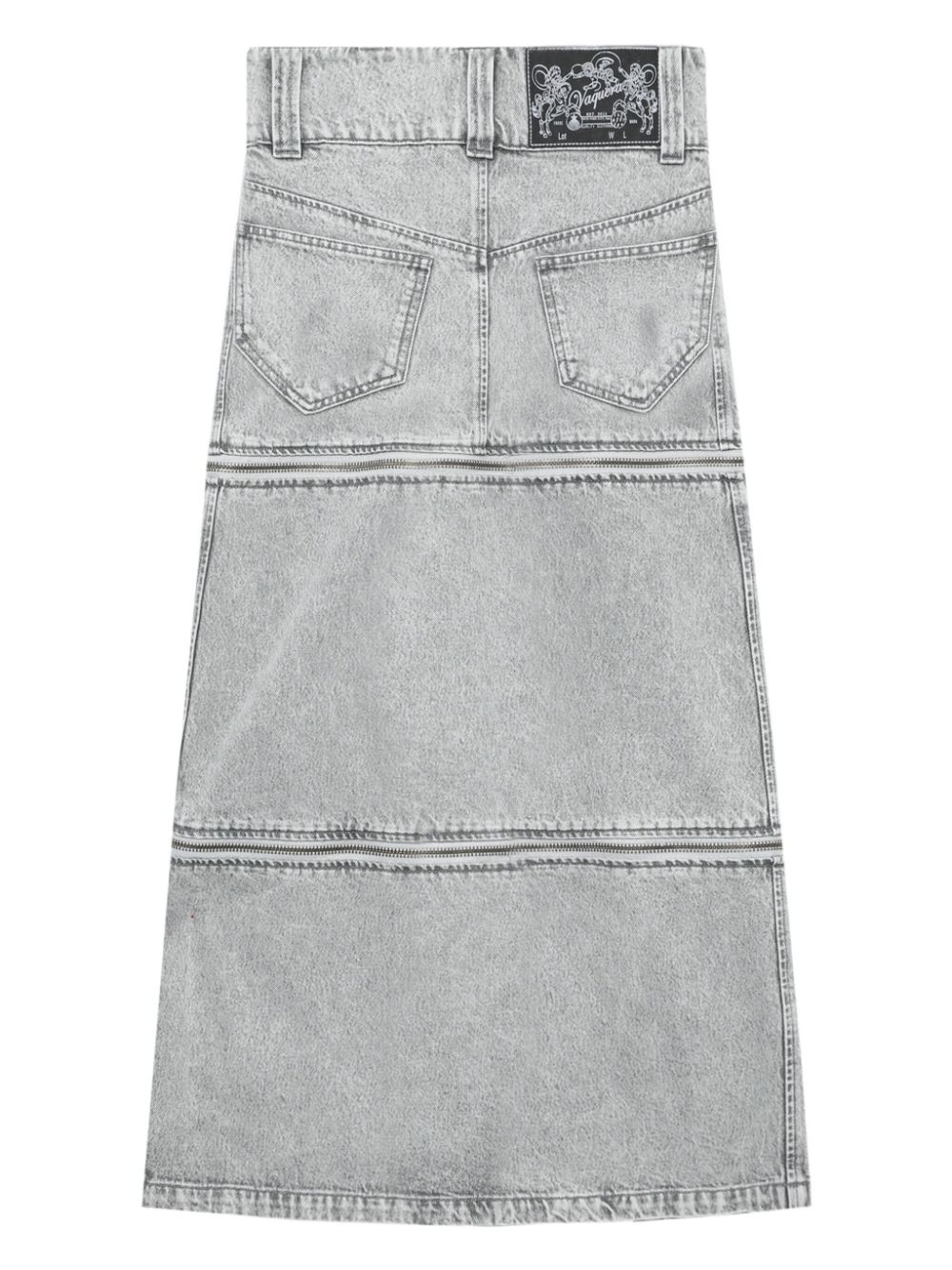 denim midi skirt - 6