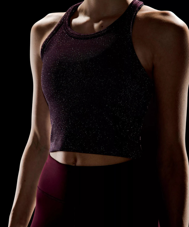 Swiftly Tech Cropped Round-Neck Racerback Tank Top 2.0 *Sparkle 6
