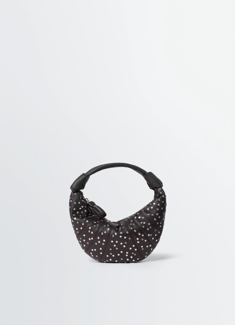 STUDS DOTS MINI FORTUNE CROISSANT BAG IN LEATHER - 1