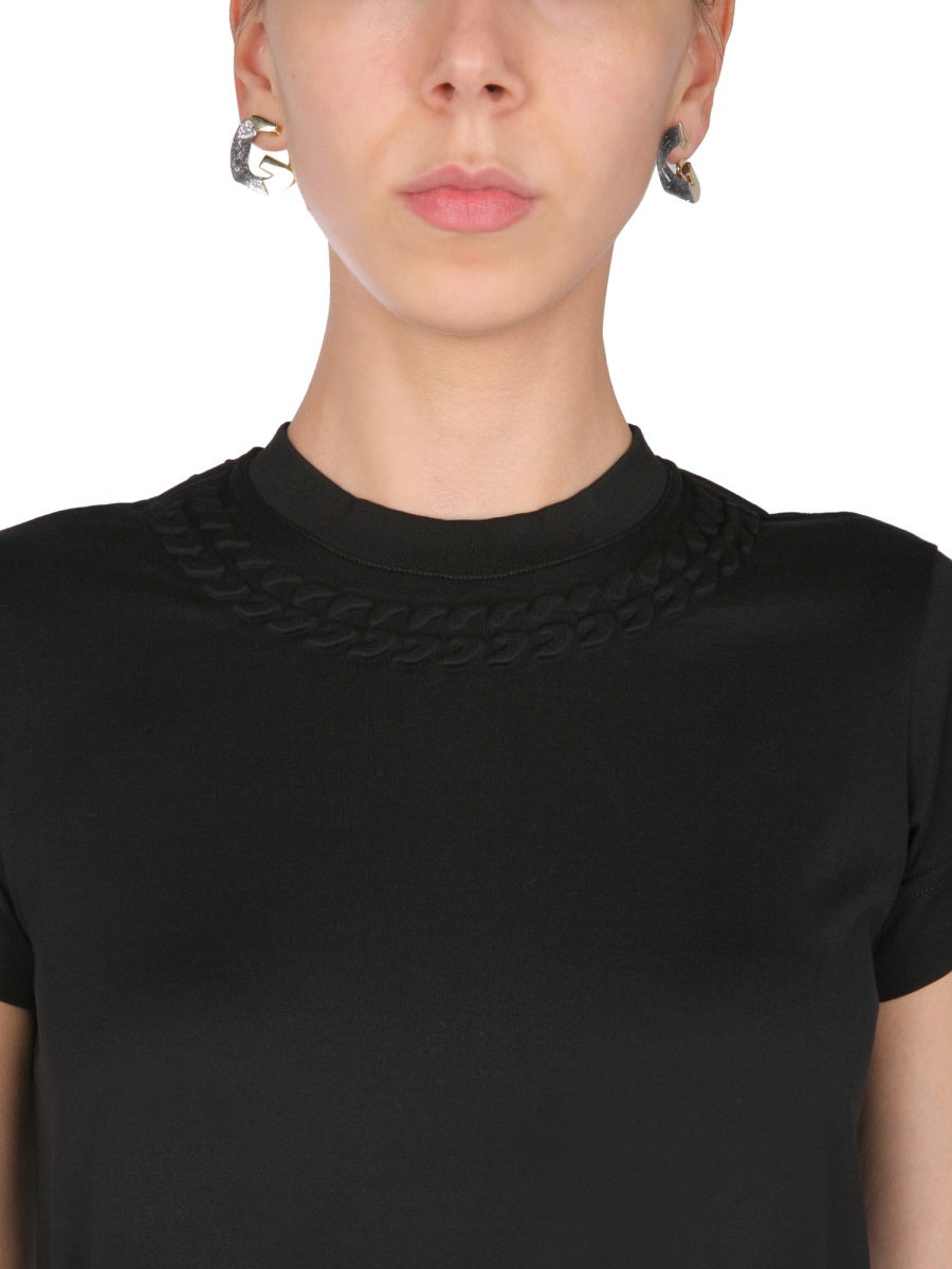 T-Shirt With Chain Motif - 3