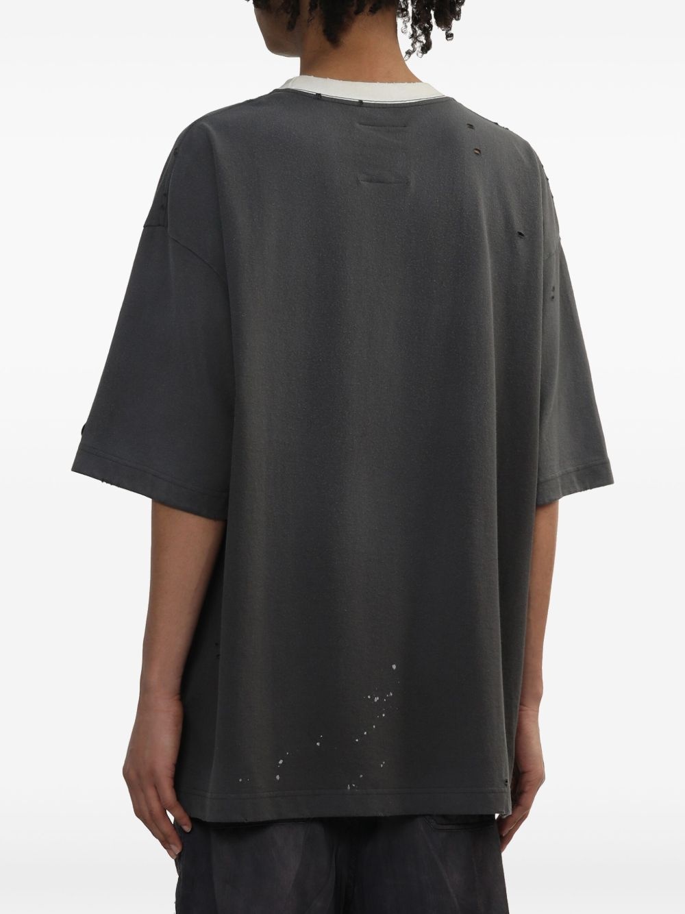 distressed-effect T-shirt - 3