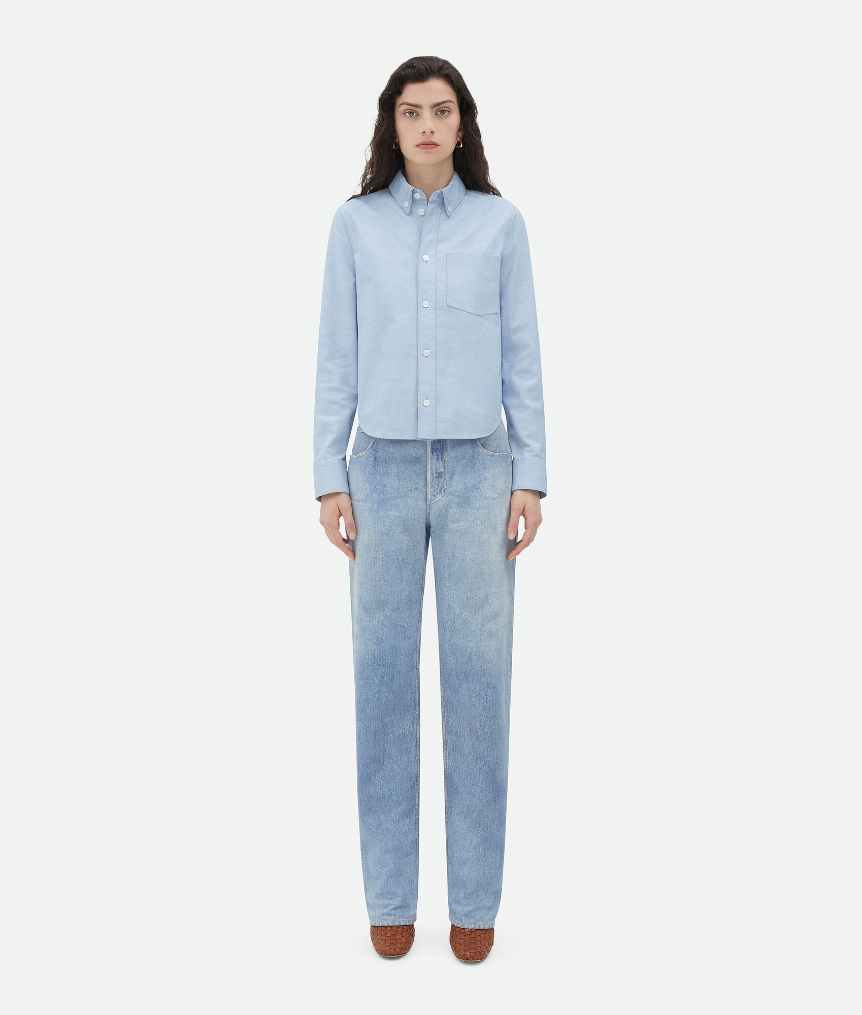 Printed Leather Oxford Shirt - 4