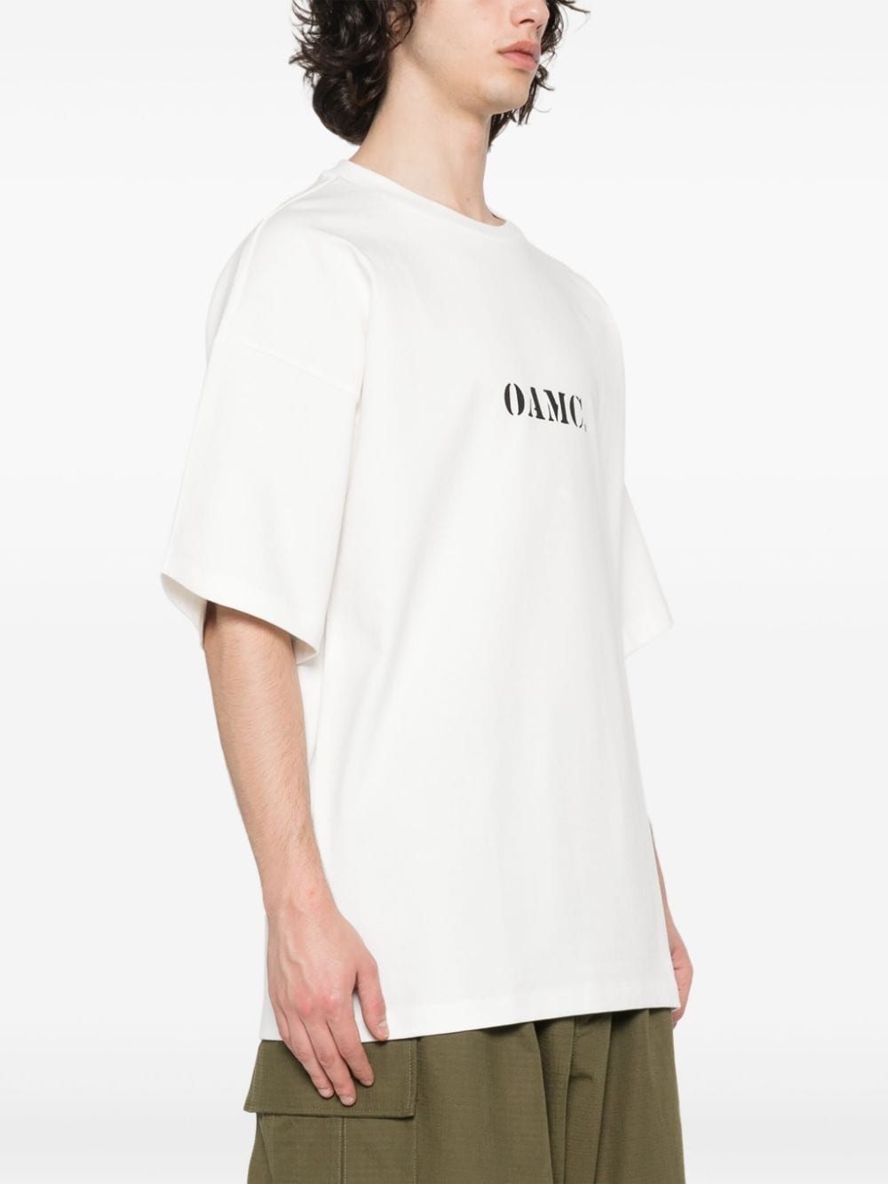 logo-print organic T-shirt - 4