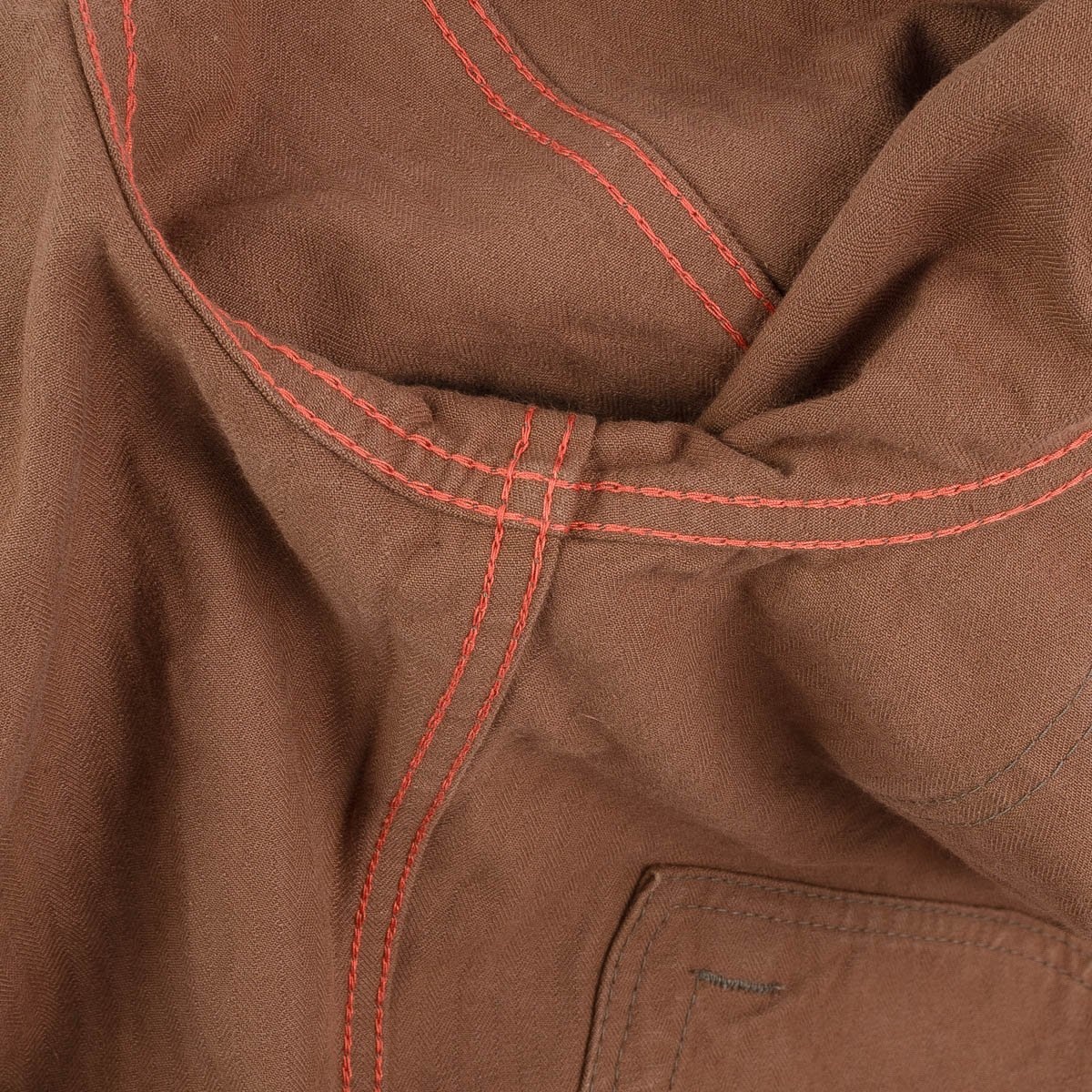 IHJ-124-BRN 10oz Herringbone Work Jacket - Brown - 18