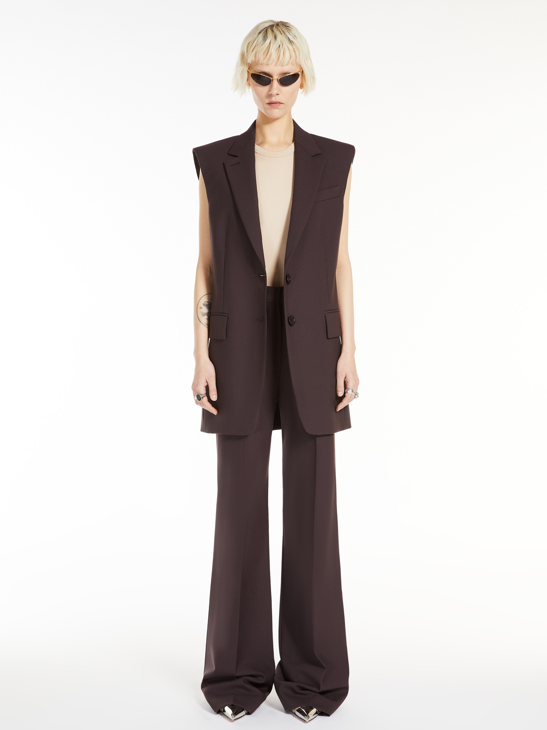 NASTIE Silk-blend jersey vest top - 2