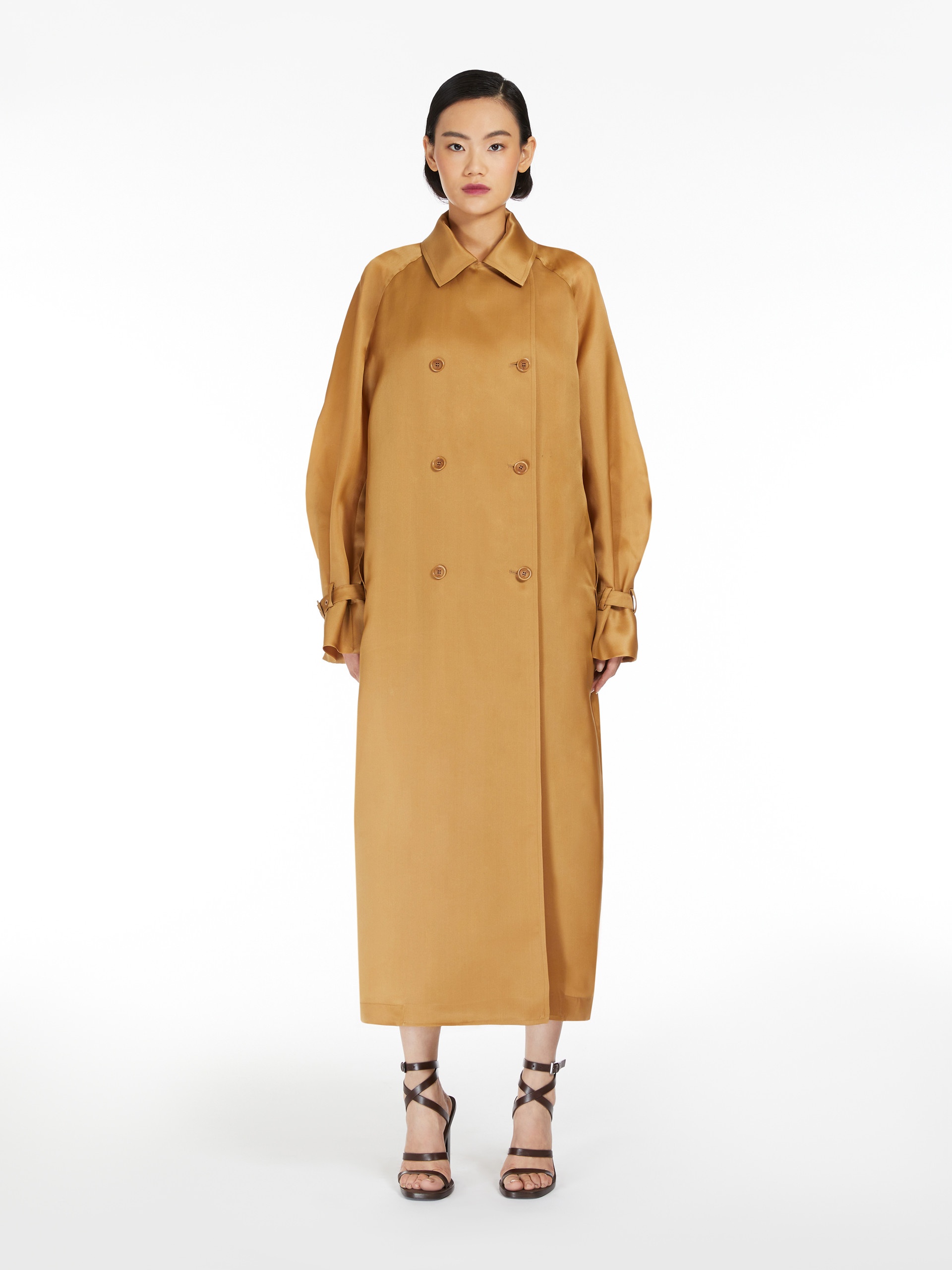 SACCO Oversized organza trench coat - 6
