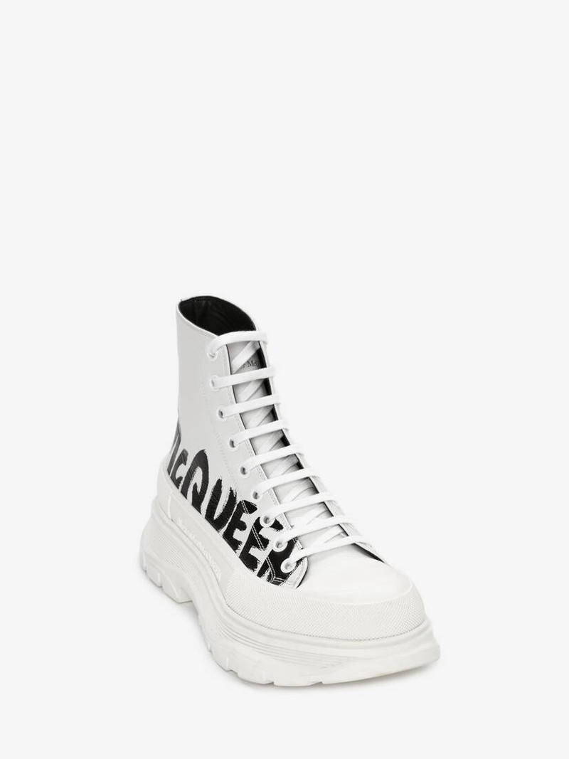 Alexander McQueen Tread Slick Boot in Optic White outlook
