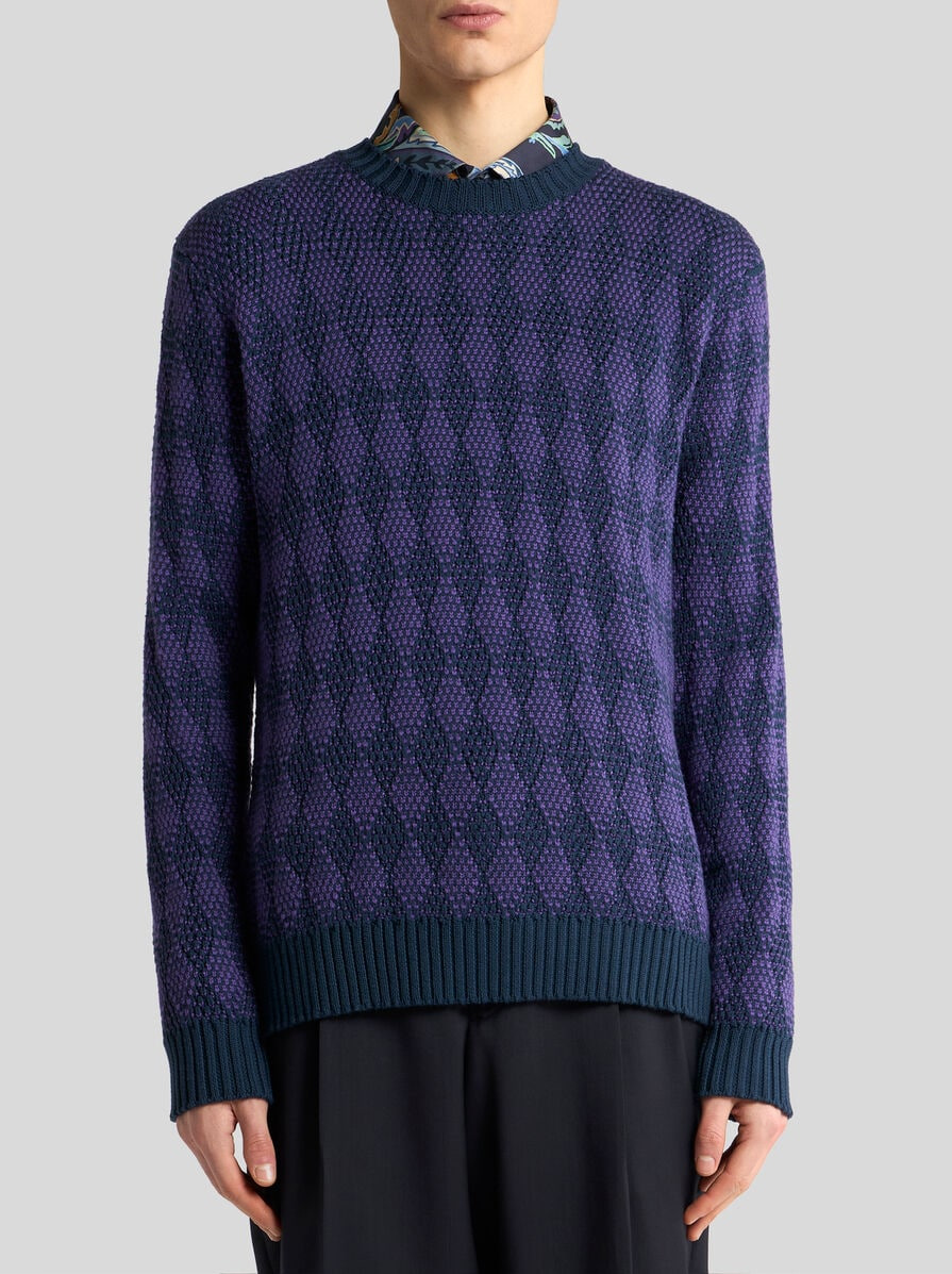 WOOL JACQUARD SWEATER - 2