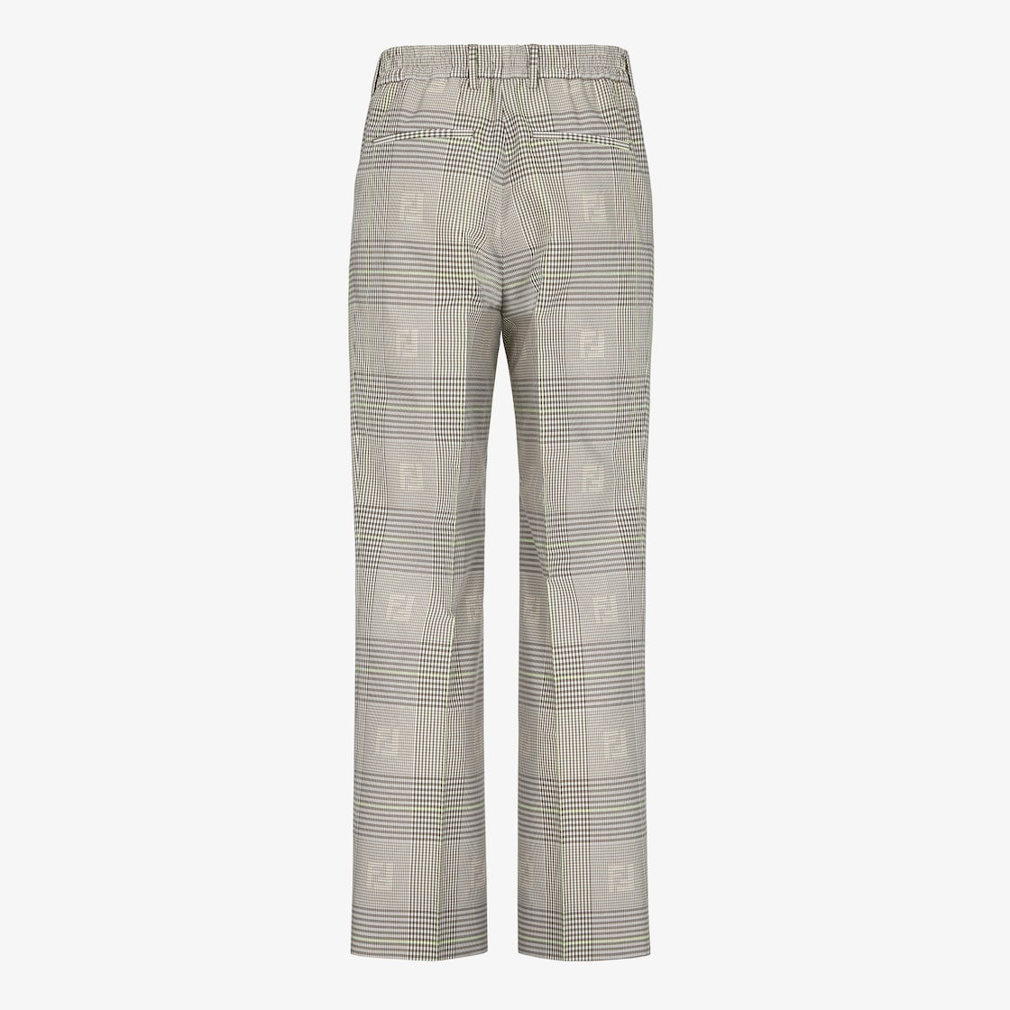 Cigarette trousers with elastic waistband and pleats on the front. Pockets on the sides and welt poc - 2