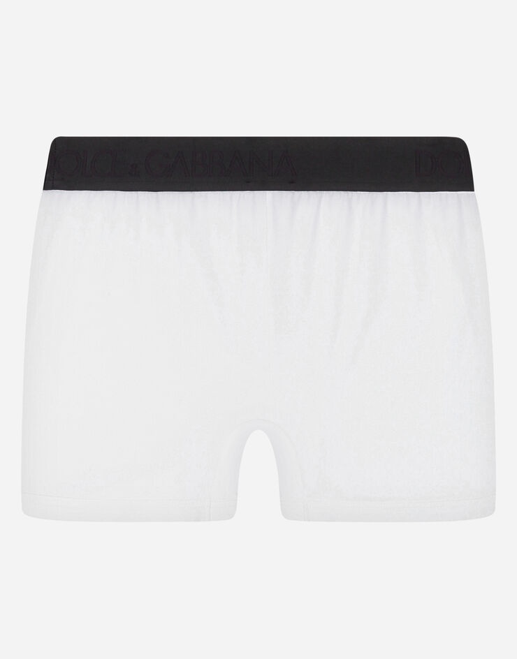 Two-way stretch cotton boxers with D&G patch - 3