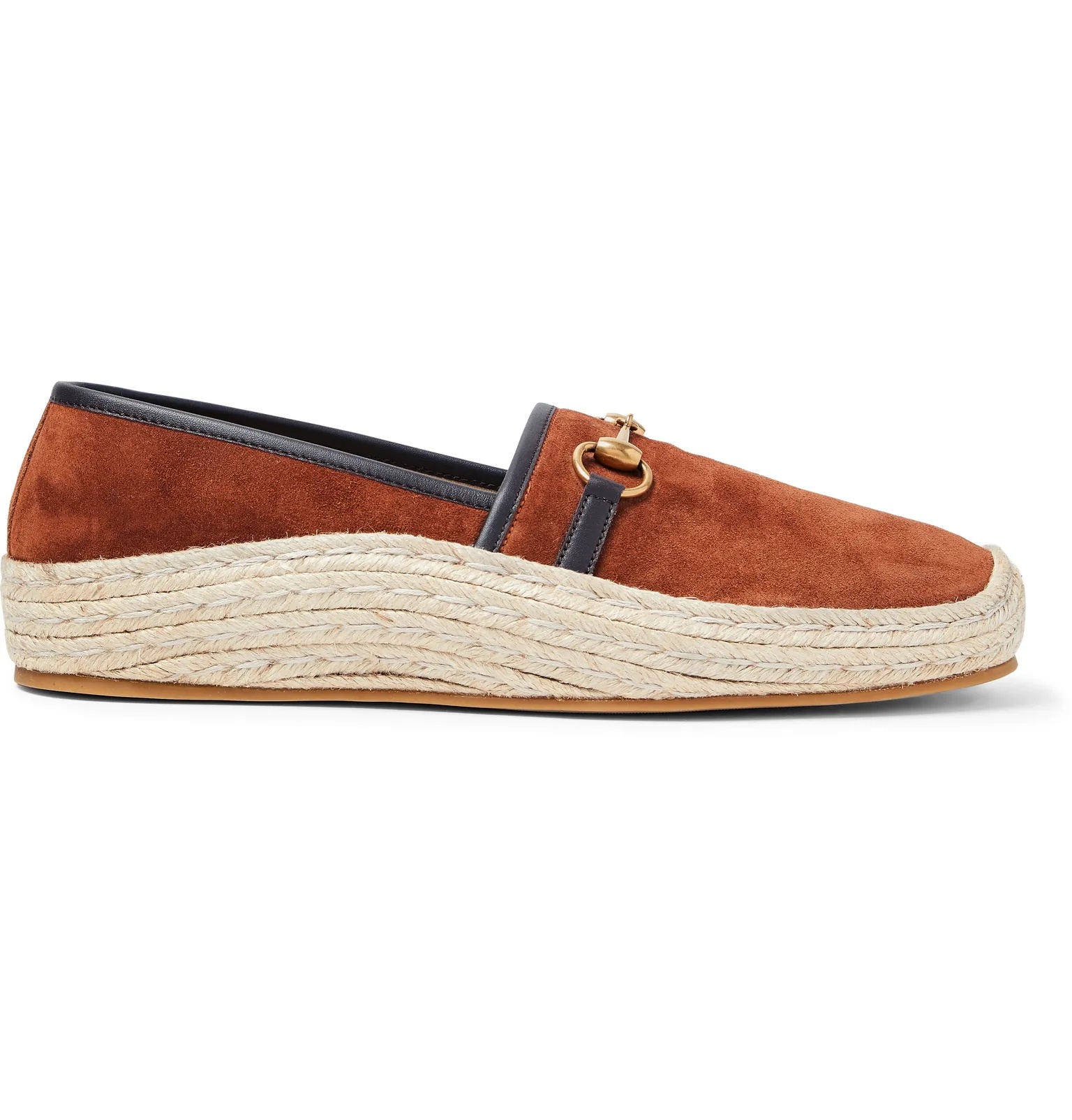 Matador Horsebit Leather-Trimmed Suede Espadrilles - 1