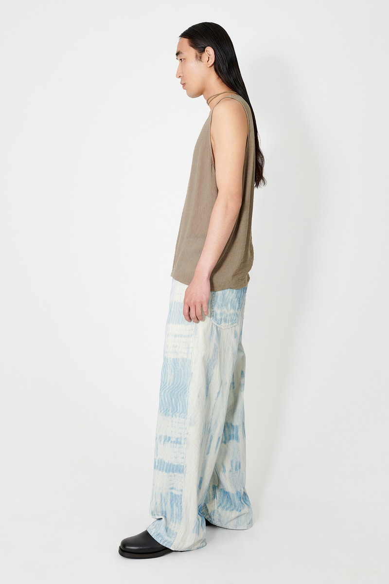 Singlet Almond Muck Ruffle Viscose 4