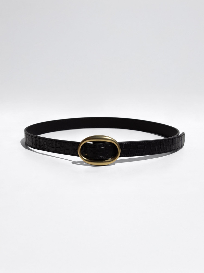 The Chelsea Croco Leather Medium Belt 1