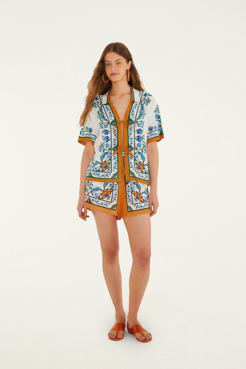 Off-White Flora Tile Shorts 4