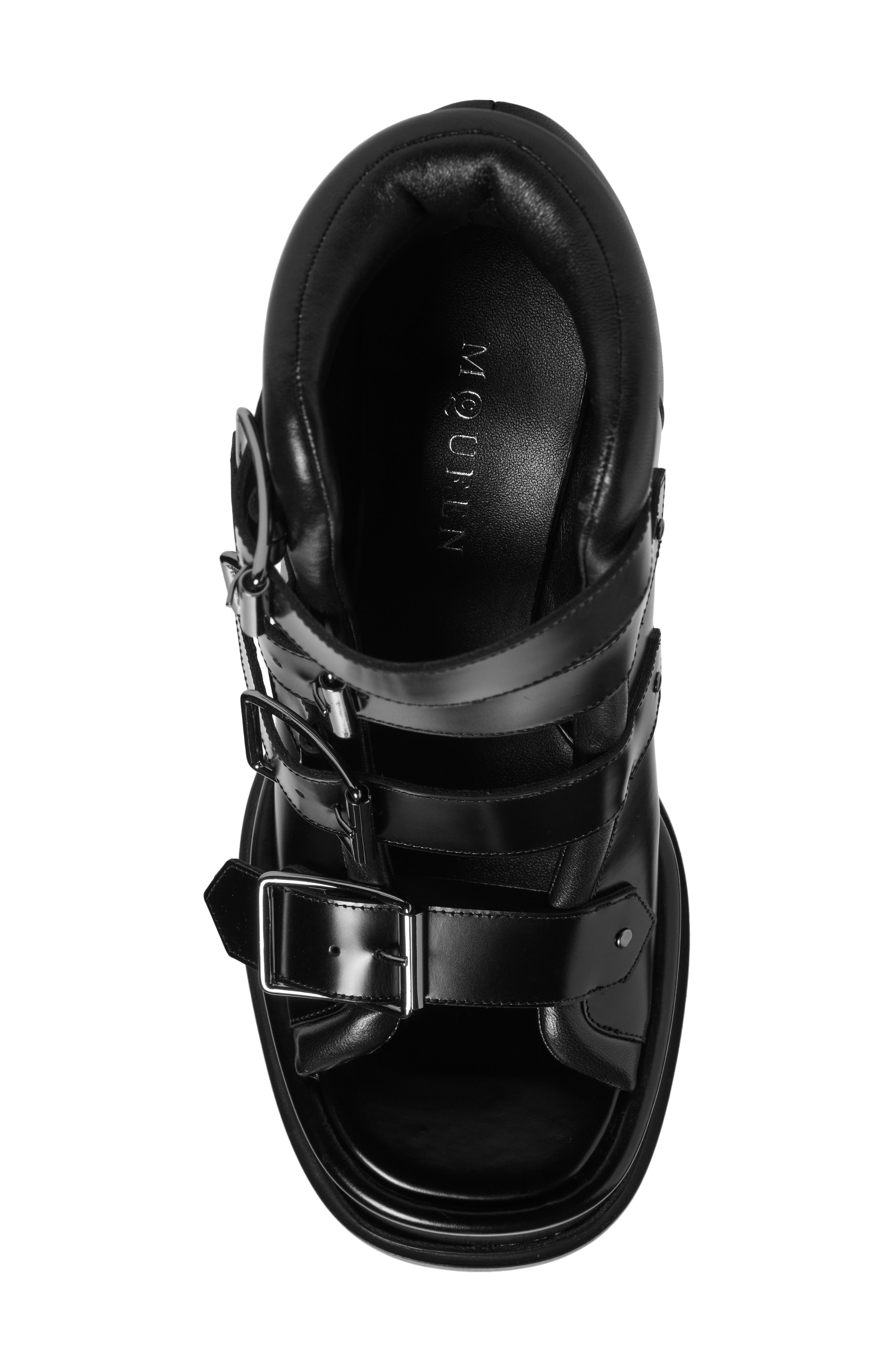 McQueen Platform Cage Sandal in Black/Brunito at Nordstrom - 5