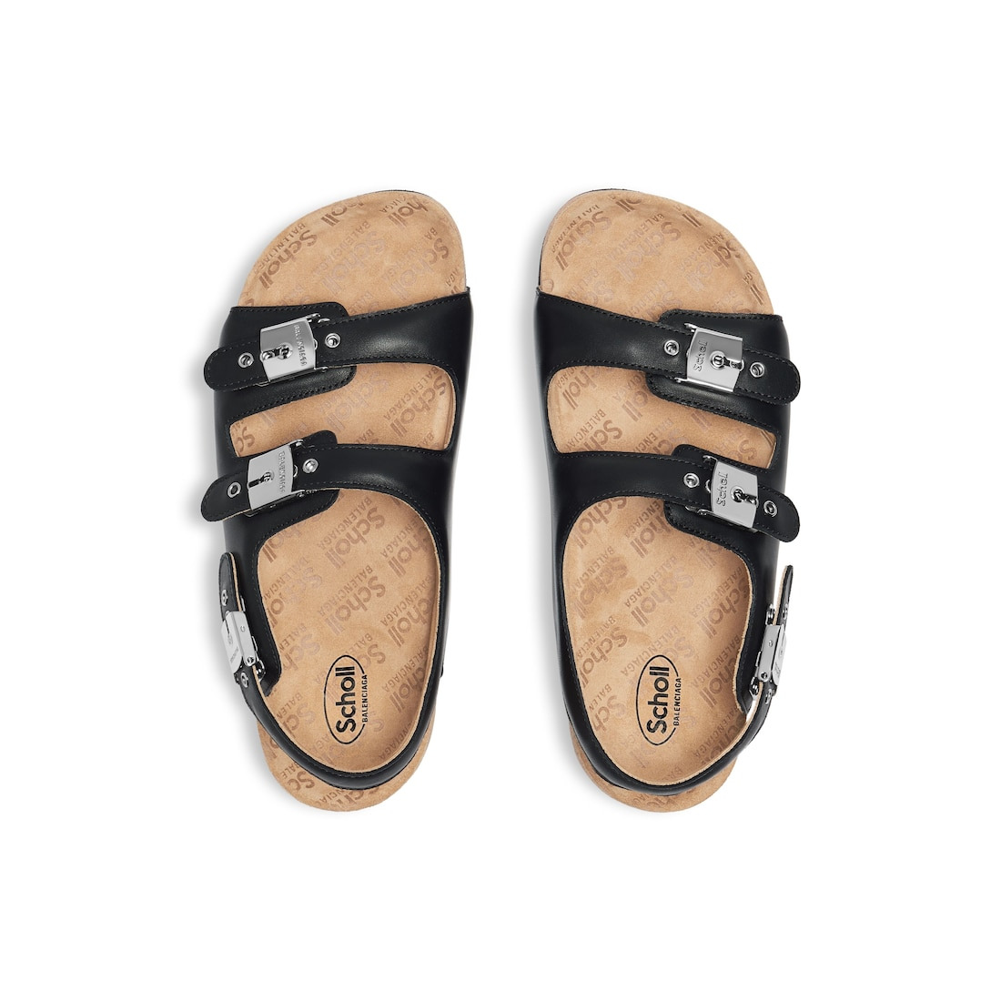 Women's Balenciaga I Scholl Flat Sandal in Black - 6