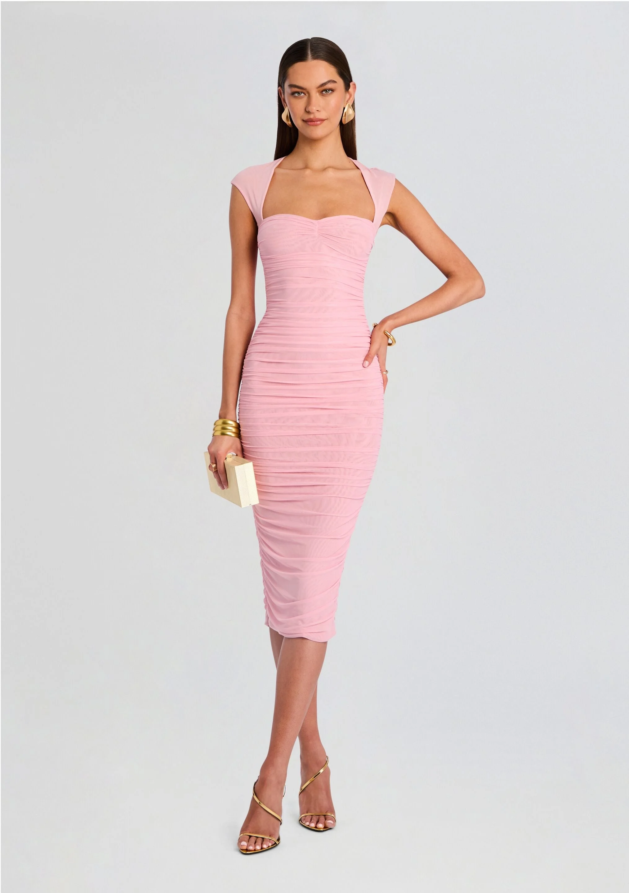 KYLIE MESH MIDI DRESS - 1