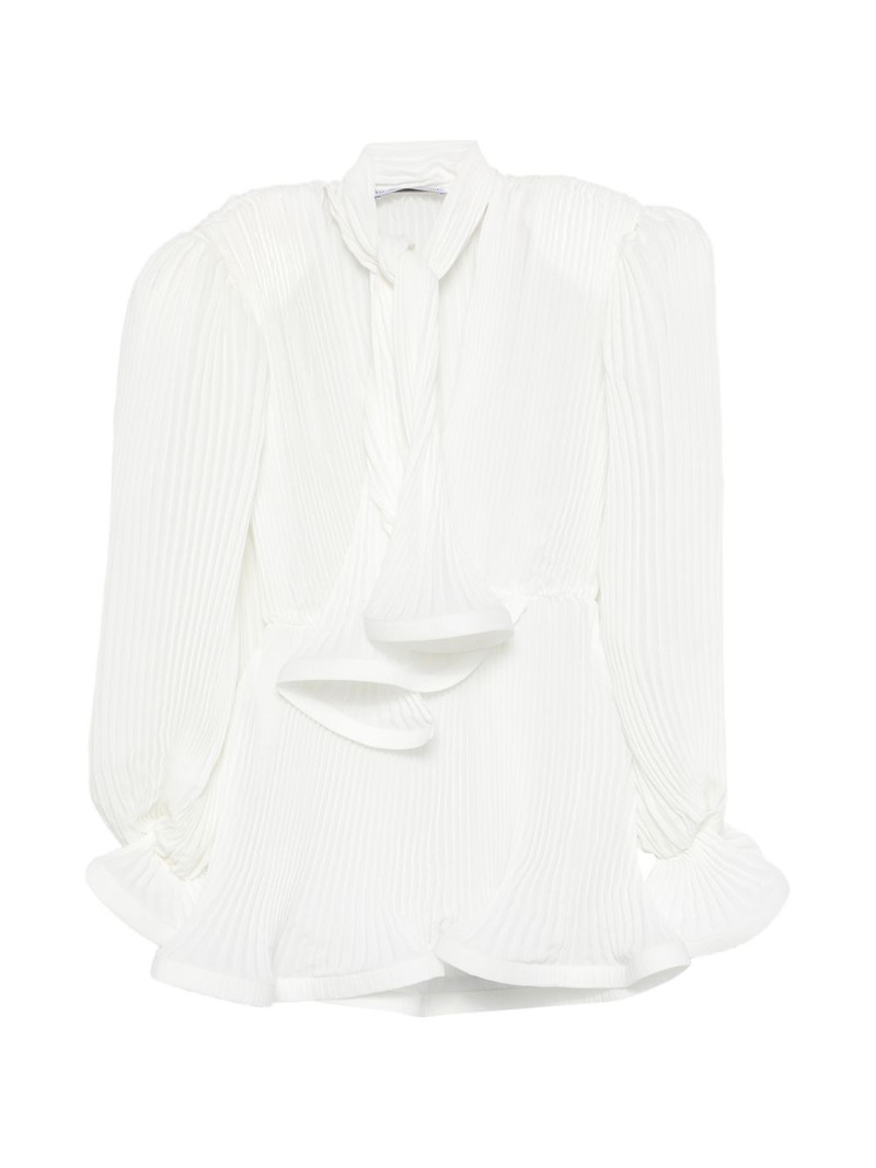 pleated puffy mini dress 1