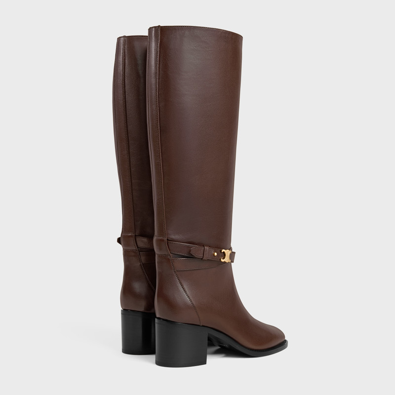 CELINE CELINE GARANCE TRIOMPHE STRAP HIGH BOOT IN CALFSKIN outlook